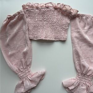 NWT LPA pink crop top XS/ XXS